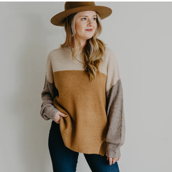 Dane Color Block Sweater